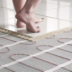 Bathroom floor heating